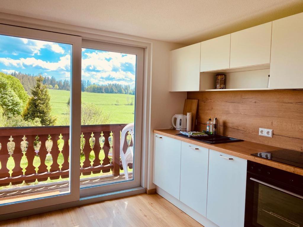 Gaestehaus Steiert Fewo Kuhbergblick レンツキルヒ エクステリア 写真